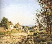 Camille Pissarro Under the sun Versailles Road oil on canvas